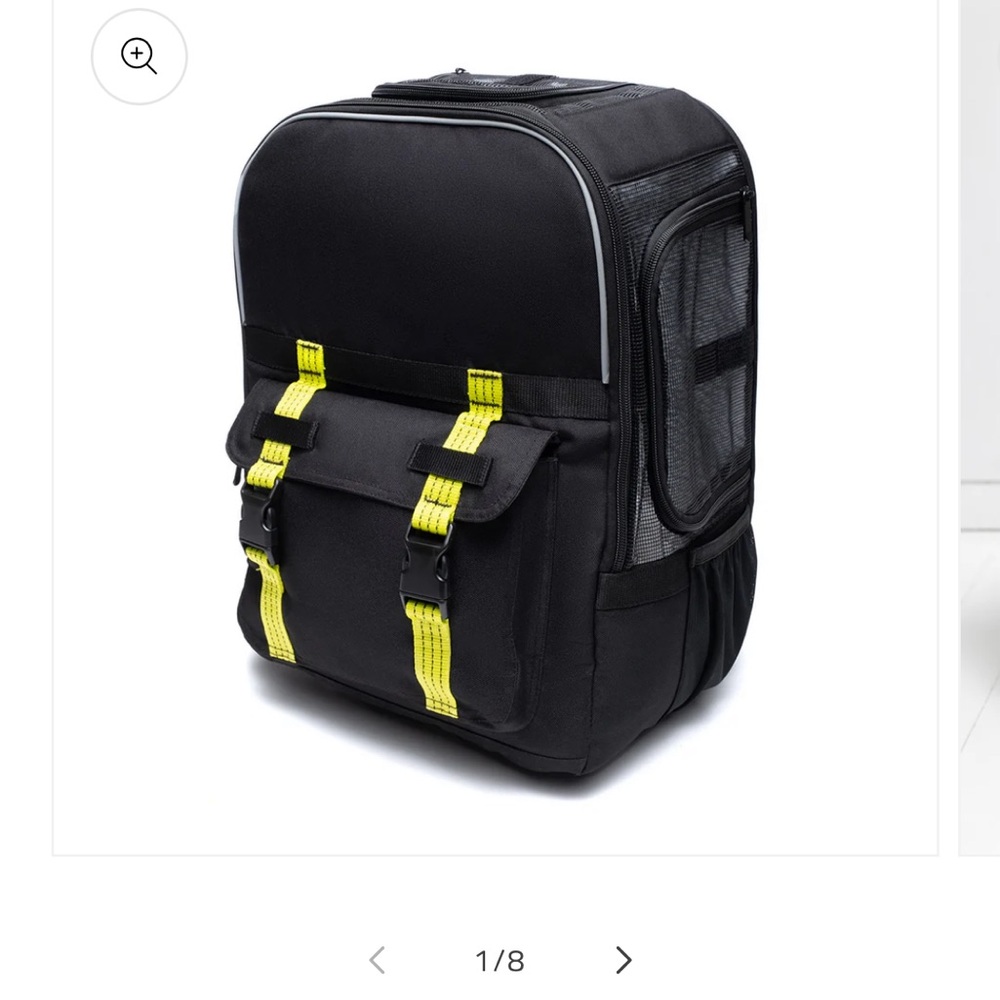 Black and Yellow Dog Travel Carrier